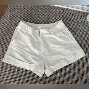 AYR 100% Linen Shorts Size 1